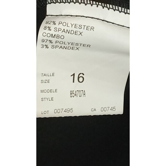 JS Collections Womens Black Blouse Chic Satin Cuffs And Collar Zip Back Size 16 - Picture 8 of 13